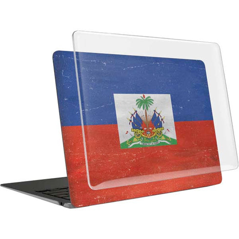 Haiti Flag Distressed MacBook Air 13in M1 (2021) Case plus Skin